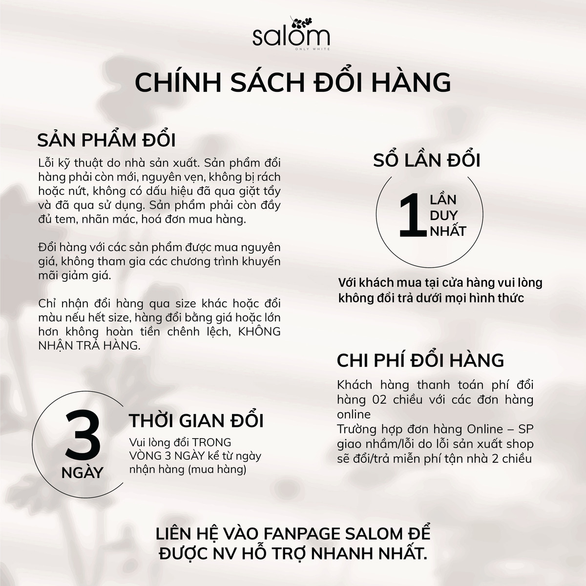 Chính sách đổi trả hàng có thực sự minh bạch 2