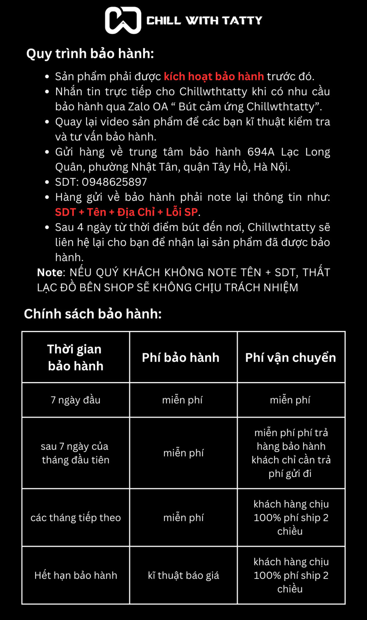 Quyền lợi của người tiêu dùng trong thời gian bảo hành 1